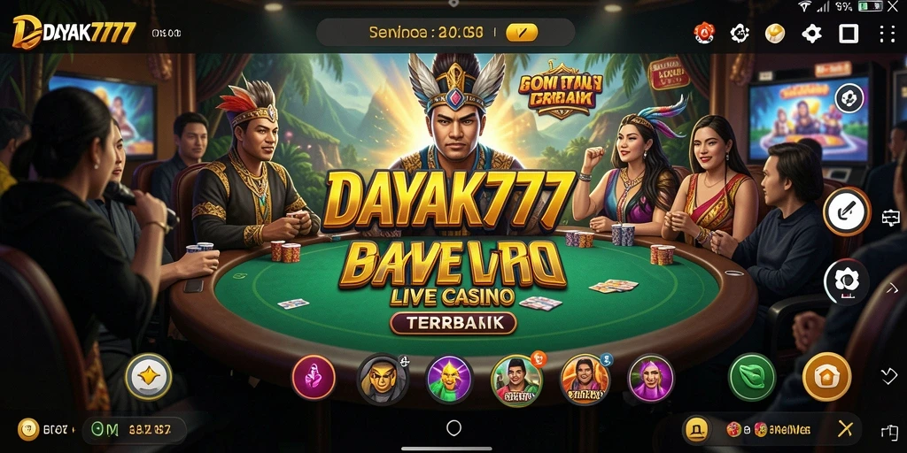 Tampilan gameplay Live Casino yang menawan dan interaktif.