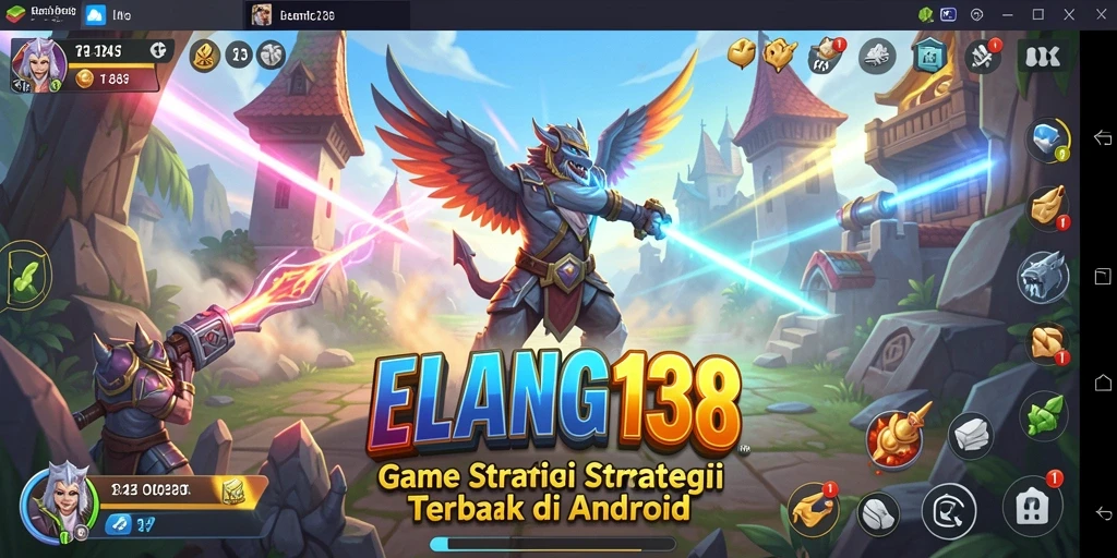 Screenshot ELANG138 menunjukkan pertempuran strategis yang mendebarkan.