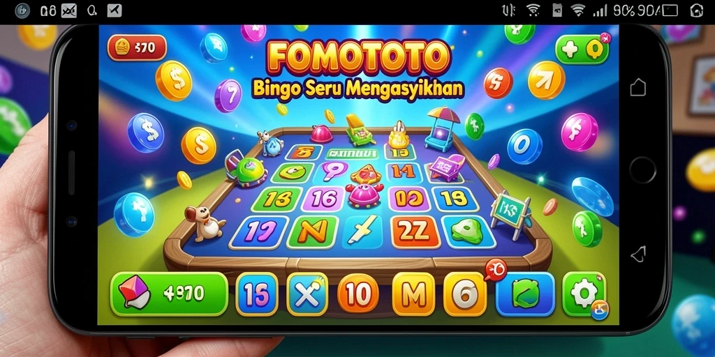 Gameplay seru Bingo di FOMOTOTO, penuh dengan tantangan.