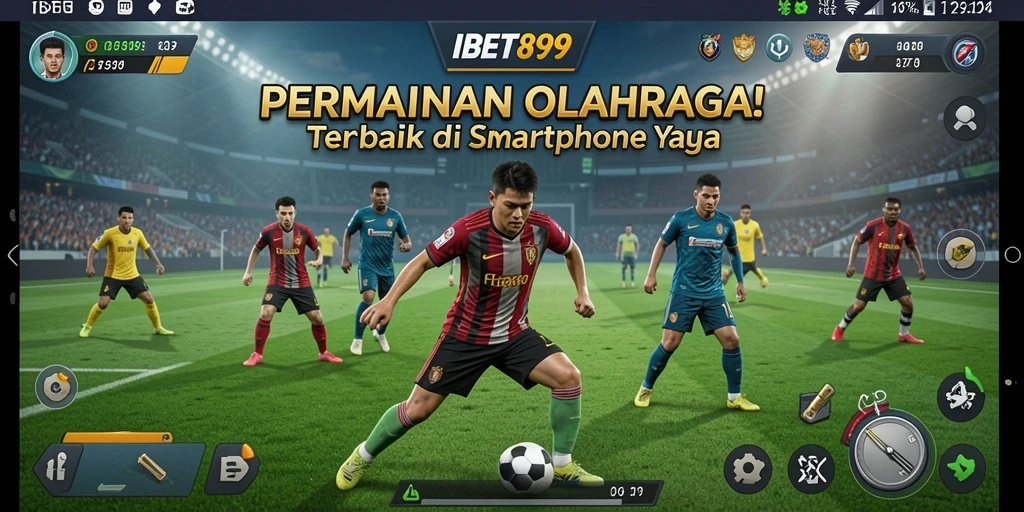 Tampilan permainan Sports yang mendebarkan di layar utama IBET899.