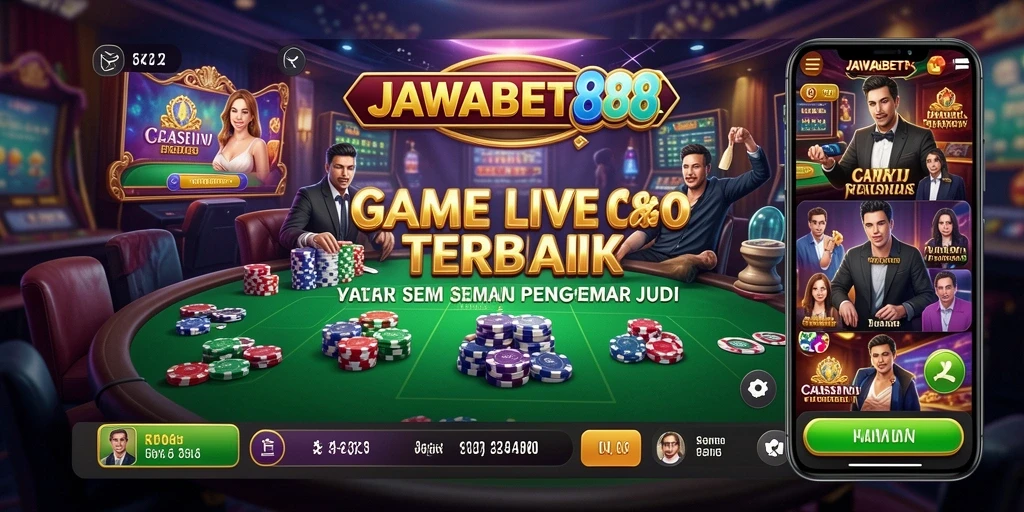 Tampilan gameplay Live Casino yang mengesankan di JAWABET88.