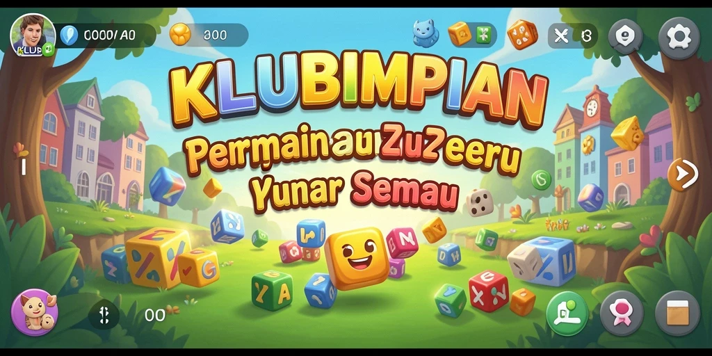 Tampilan gameplay KLUBIMPIAN yang penuh warna dan tantangan menarik.