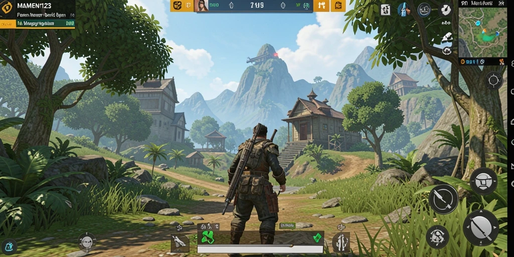 Tampilan gameplay menakjubkan dari MAMEN123 dalam dunia Open World.