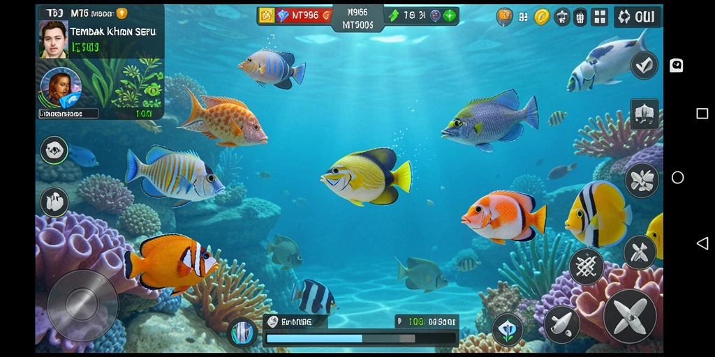 Menampilkan gameplay seru Tembak Ikan dengan grafis menawan.