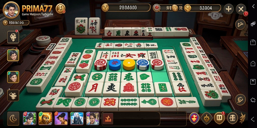 Tampilan gameplay PRIMA77 yang menarik dan interaktif dalam permainan Mahjong.