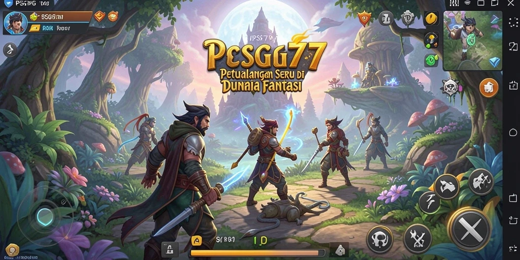 Tangkapan layar gameplay PSG77 dengan suasana petualangan yang menakjubkan.