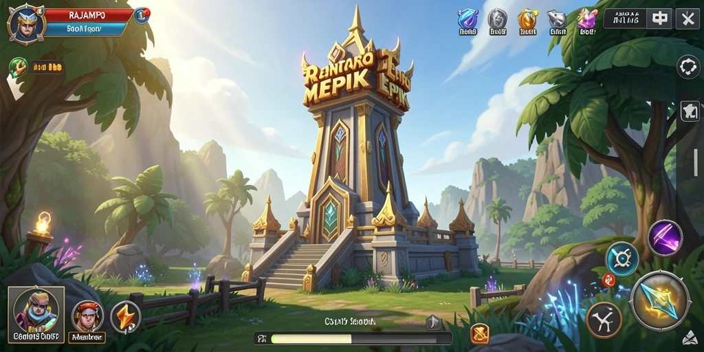 Tangkapan layar gameplay RAJAMPO yang seru dan menegangkan.