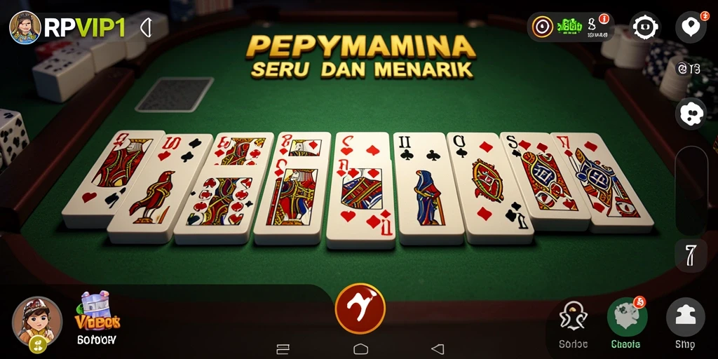 Tampilan seru gameplay Domino di RPVIP1 yang penuh tantangan.