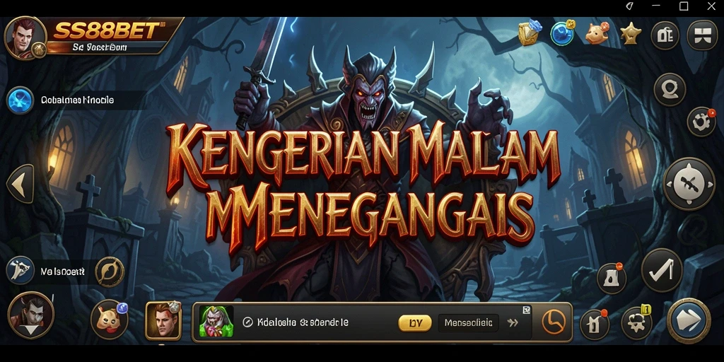 Screenshot gameplay SS88BET yang menampilkan suasana Horror yang mencekam.