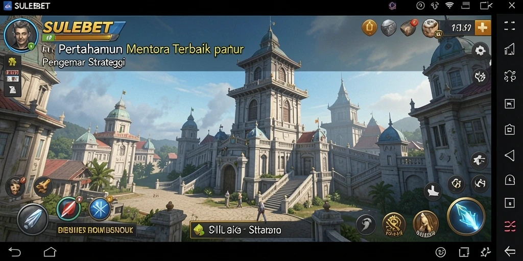 Tampilan gameplay SULEBET menampilkan strategi menara yang mendebarkan.