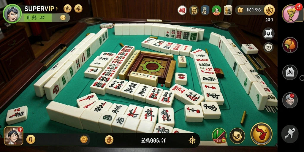Screenshot gameplay SUPERVIP menampilkan tantangan Mahjong yang menarik.
