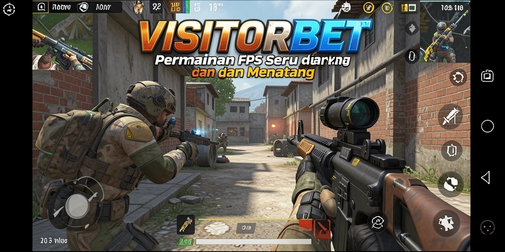 Tangkapan layar <strong>VISITORBET</strong> menunjukkan aksi tembak-menembak yang seru dan mendebarkan.